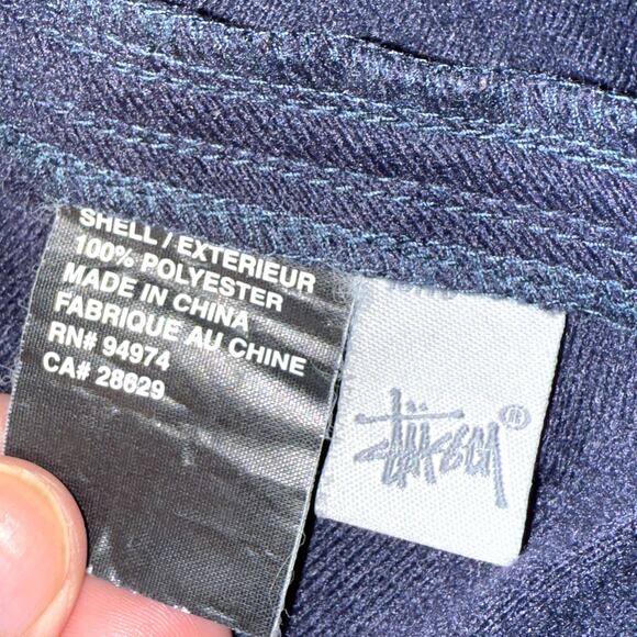 Stussy Vintage 90’s Skull & Bones Track Jacket Men’s XL - Skater Streetwear Punk - Picture 5 of 14